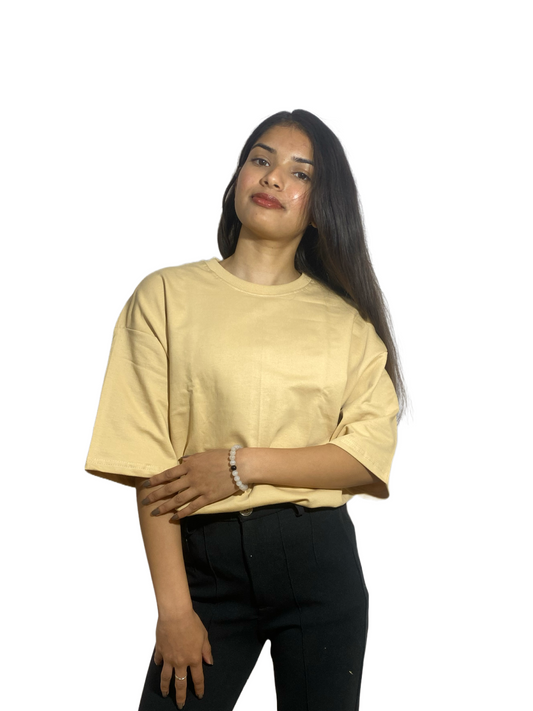 Beige oversized tshirt